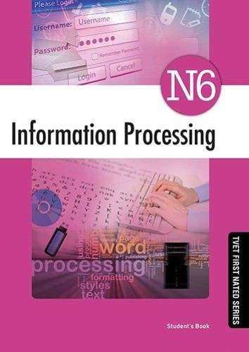 Information Processing N6: Studentâs Book & CD - M.E. Smith