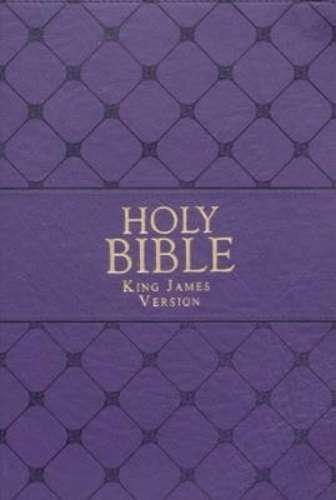 KJV Super Giant Print Purple Red Letters - KJV
