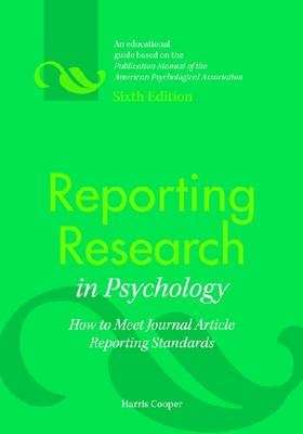 Reporting Research in Psychology - Harris Cooper
