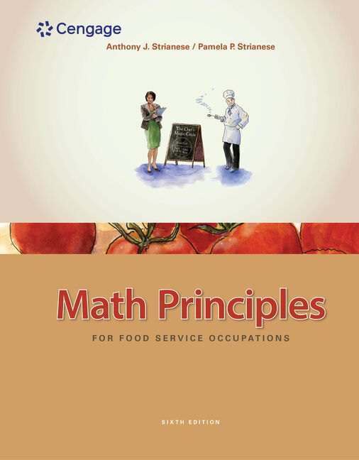 Math Principles for Food Service Occupations - Anthony Strianese