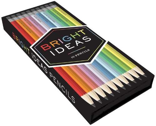 Bright Ideas Pencils: A Pencil Set with 10 Shades of Inspiration - Chronicle Books