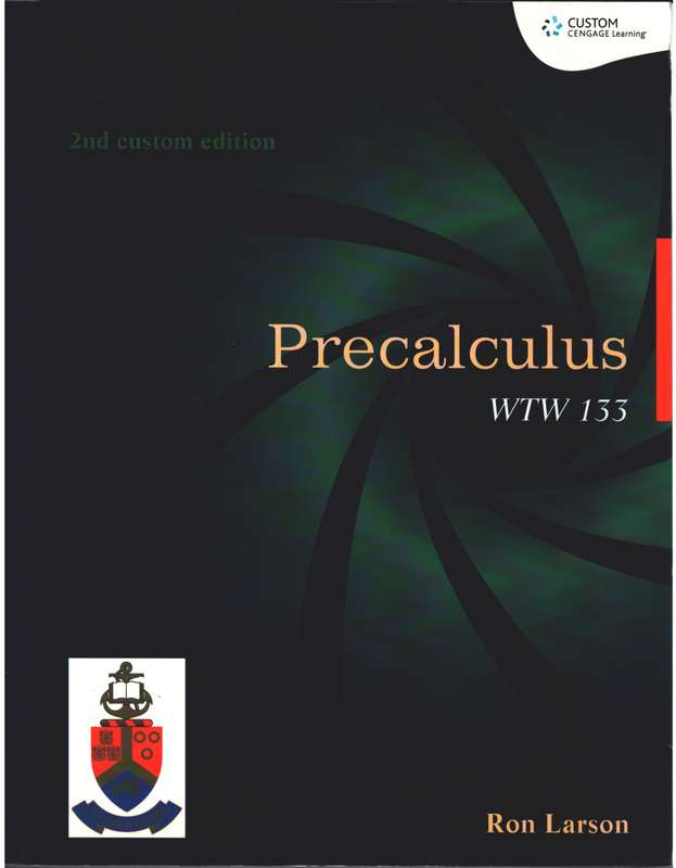 PRECALCULUS WTW133 CUSTOM 2ED - LARSON,R