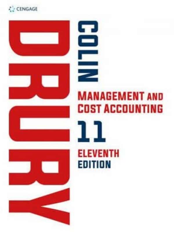 MANAGEMENT & COST ACCOUNTING TEXT ONLY SECONDHAND - DRURY