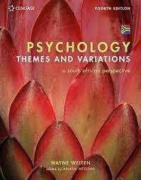 PSYCHOLOGY THEMES & VARIATIONS 4ED SA ED - WEITEN