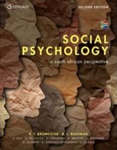 Social Psychology a South African Perspective 2nd Edition - R.F. Baumeister