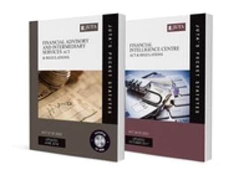 Financial intelligence centre act 38 of 2001 & regulations and finan - JUTASPOCKETSTATUTES