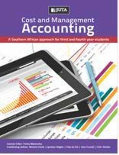 Cost and Management Accounting - Melanie Cloete