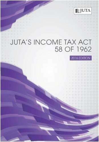 Juta's Income Tax 58 of 1962 - JUTA
