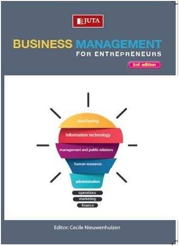 Business management for entrepreneurs - NIEUWENHUIZEN