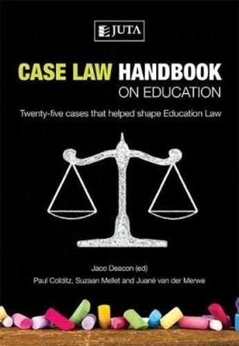 Case law handbook on education - DEACON,J