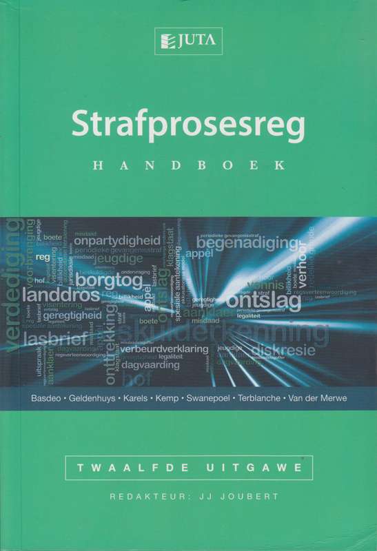 STRAFPROSESREG HANDBOEK - JOUBERT,JJ
