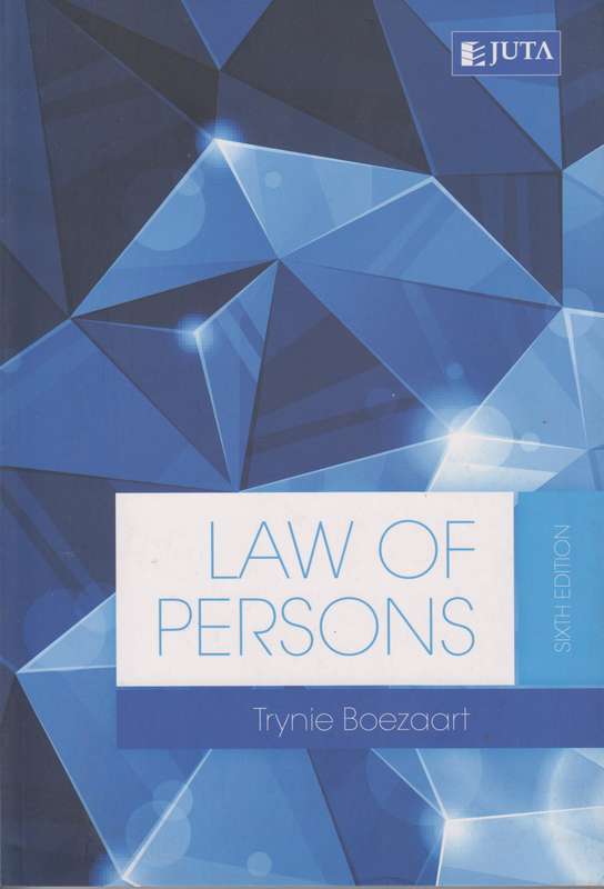 Law of persons - T. Boezaart