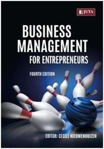 Business management for entrepreneurs - NIEUWENHUIZEN,C