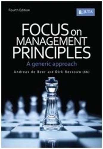 Focus on management principles - DEBEER,A