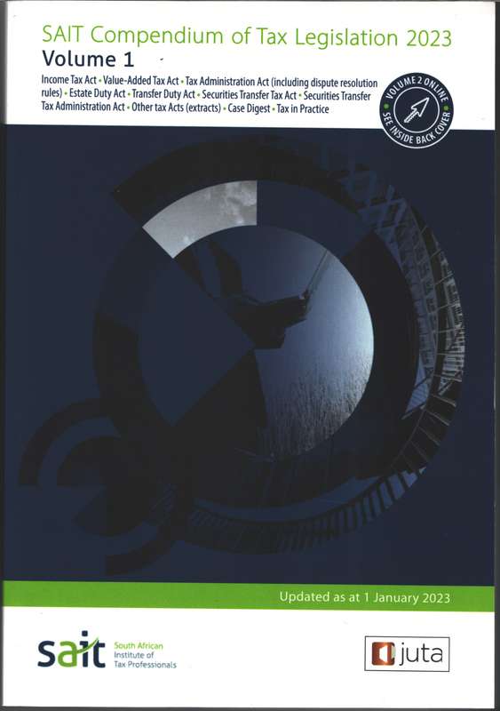SAIT Tax Compendium 2023 Vol 1 + (Vol 2 online) - JUTA