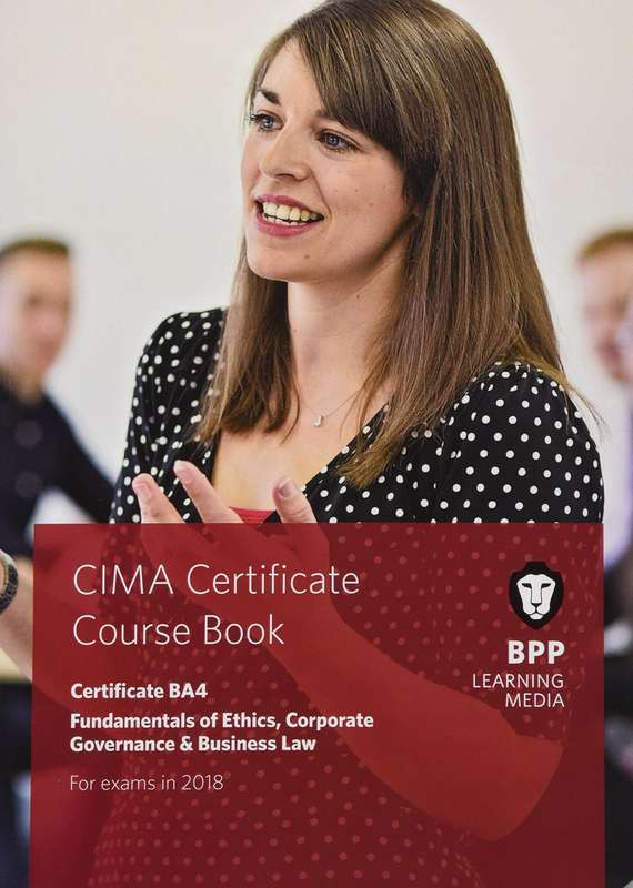 CIMA BA4 FUNDAMENTALS OF ETHICS 2018 SECONDHAND - BPP