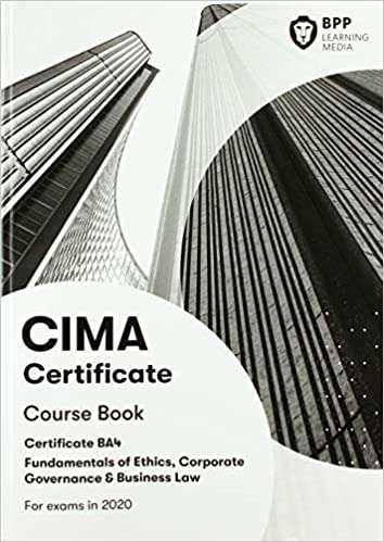 CIMA BA4 FUNDAMENTALS OF ETHICS CORPORATE GOV - BPP