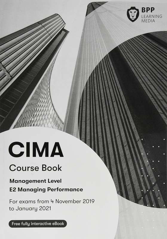 CIMA E2 MANAGING PERFORMANCE 2020 - BPP