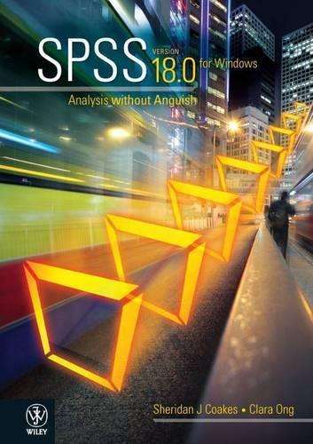 SPSS Version 18.0 for Windows - Sheridan J. Coakes