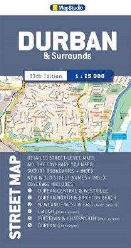 Street map - Durban and surrounds - MAPSTUDIO