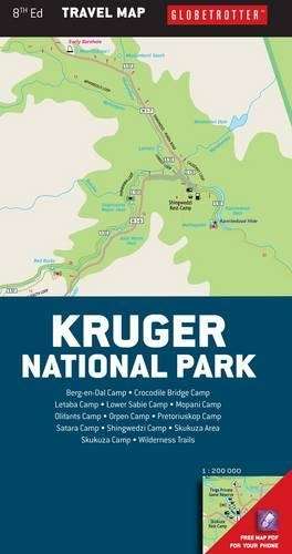 Globetrotter travel map Kruger Nation Park - GLOBETROTTER
