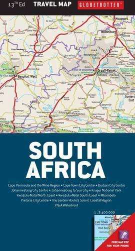Globetrotter travel map South Africa - MAPSTUDIO