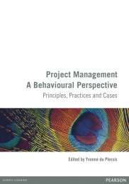 PROJECT MANAGEMENT A BEHAVIOURAL PERSPEC - DUPLESSIS,Y