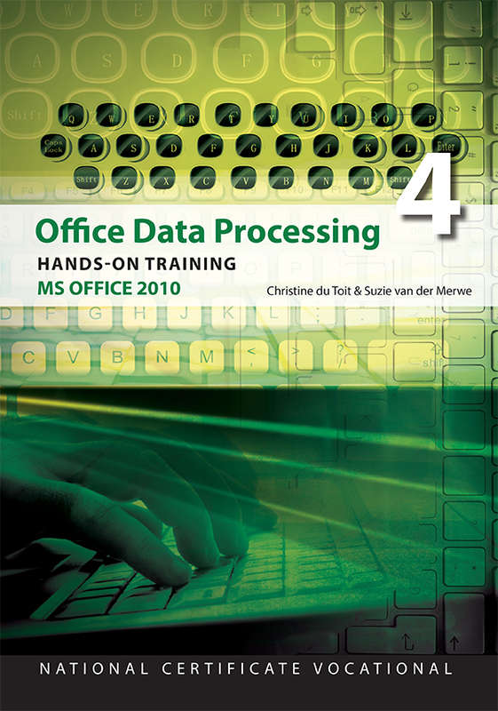 OFFICE DATA PROCESSING OFFICE 2010 NCV4 - DUTOIT