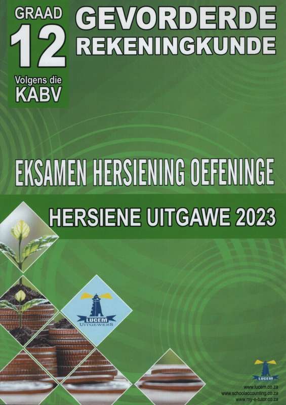 GEVORDERDE REKENINGKUNDE EKSAMEN GR12 - ACC-GR10