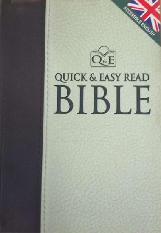 QUICK & EASY READ BIBLE GREEN LEATHER - BIBLETRUST