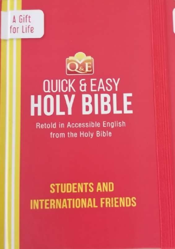 QUICK & EASY HOLY BIBLE RED HB - BIBLETRUST