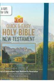 QUICK & EASY READ BIBLE MOUNTAIN LEATHER - BIBLETRUST