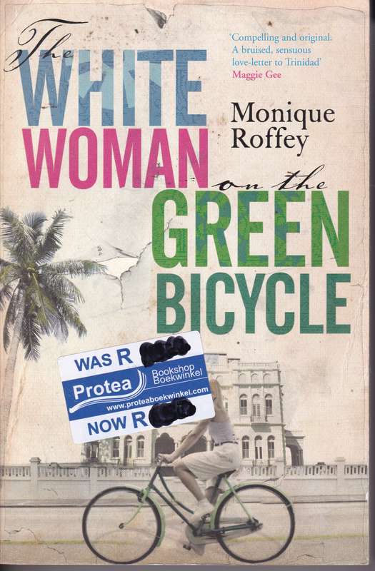 WHITE WOMAN ON GREEN BICYCLE SECONDHAND - ROFFEY,M
