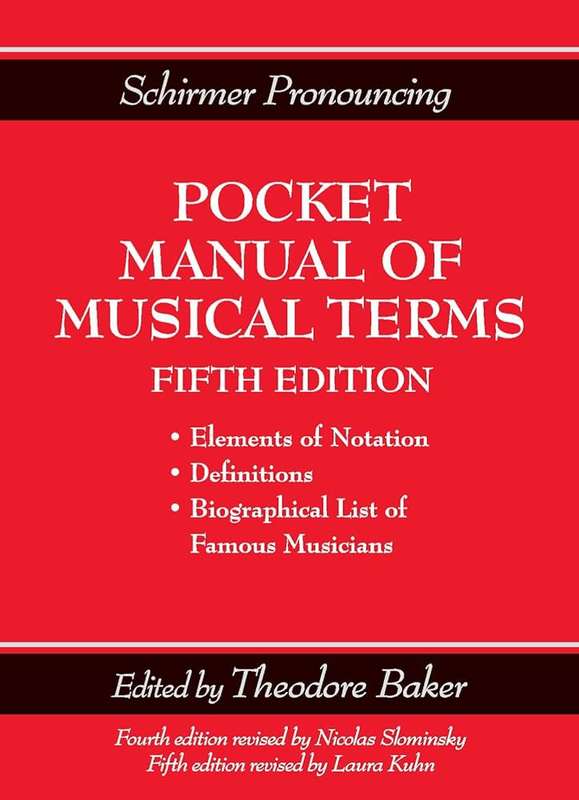 Schirmer's Handy Book of Musical Terms and Phrases - Schirmer Roger