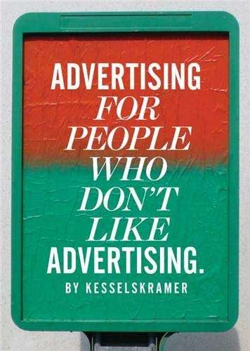 ADVERTISING FOR PEOPLE WHO DONT LIKE ADV SECONDHAND - KRAMER,K