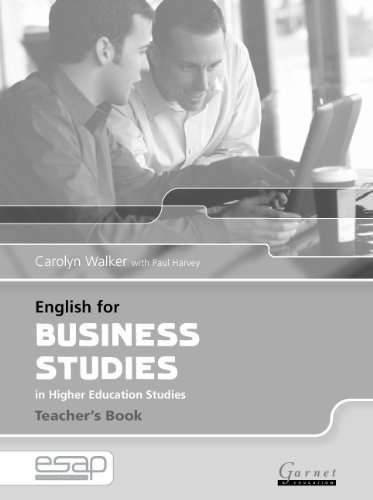 English for Business Studies Teacher Book - Carolyn Walker