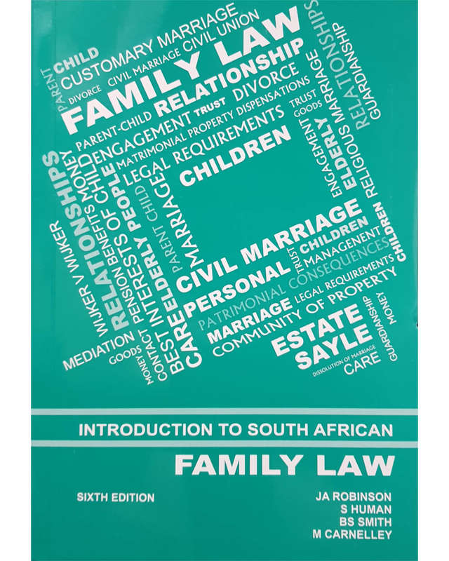 INTRO TO SA FAMILY LAW SECONDHAND - ROBINSON