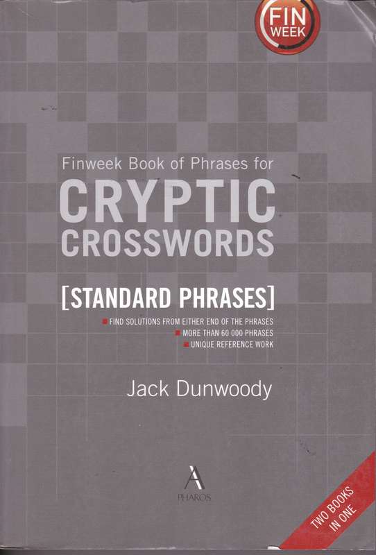 CRYPTIC CROSSWORD SECONDHAND - DUNWOODY