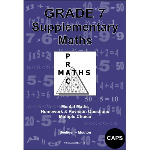 SUPPLEMENTARY MATHS GR7 - MATHS-GR7