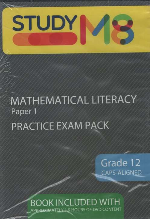StudyM8 mathematical literacy CAPS practice exam pack: Paper 1 & 2:  - STUDYM8