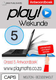 PLAY WISKUNDE GR5 ANTWOORDBOEK - MATHS-GR5