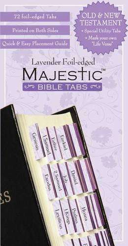 Majestic Bible Tabs Lavender - Ellie Claire