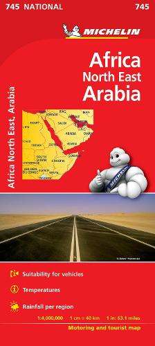 Africa North East Arabia - Michelin National Map 745 - MICHELIN
