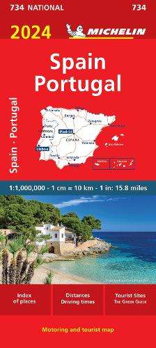 Spain & Portugal 2024 - Michelin National Map 734: Map - Michelin