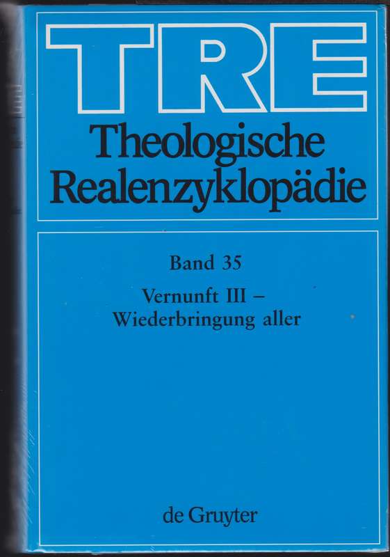 Vernunft III - Wiederbringung aller - BAND31