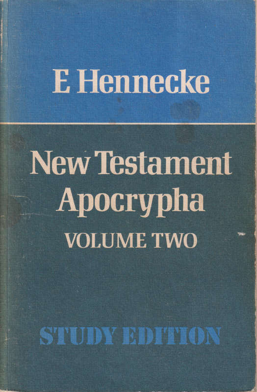 NEW TESTAMENT APOCRYPHA VOL 2 SECOND HAND SECONDHAND - HENNECKE,E