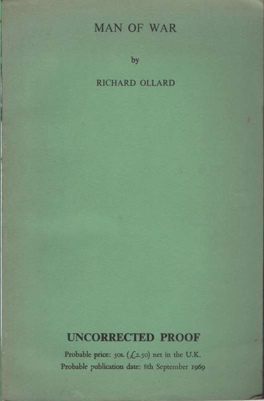 MAN OF WAR PROOF COPY SECOND HAND SECONDHAND - OLLARD,R