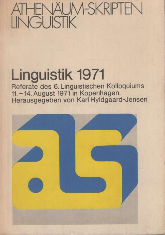 LINGUISTIK 1971 SC 2H SECONDHAND - HYLDGAARD-JENSEN,K
