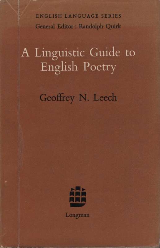 Linguistic Guide To English Poetry. Second-hand SECONDHAND - Geoffrey Leech