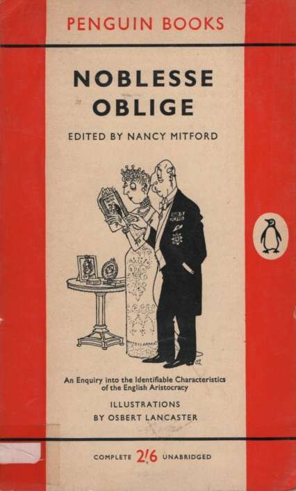 NOBLESSE OBLIGE SECONDHAND - MITFORD,N